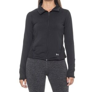 Under Armour Women's Meridian Jacket Black/Metallic Silver‎ Size SMALL